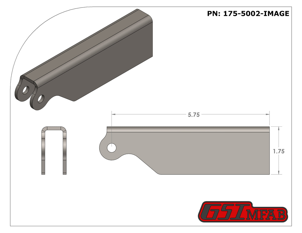 Exhaust Hanger Frame Mount 5.75" (Weld-On)