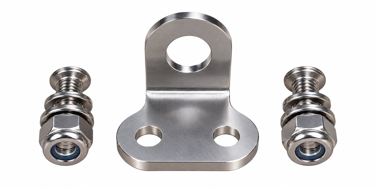 -3 AN Bulkhead Tab Horizontal (Stainless Steel)