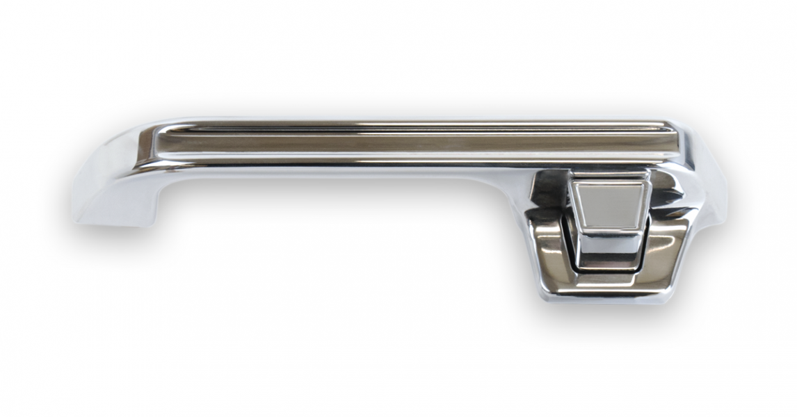 73-87 BILLET DOOR HANDLES, POLISHED FINISH, GROOVE DETAIL