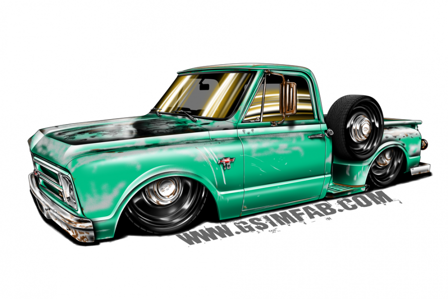 C10 STEPSIDE PATINA DECAL