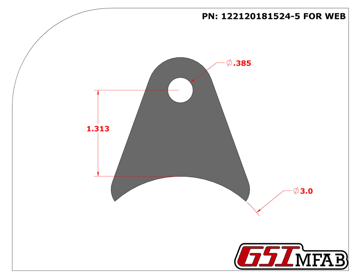 Steel Universal Weld-On Tabs