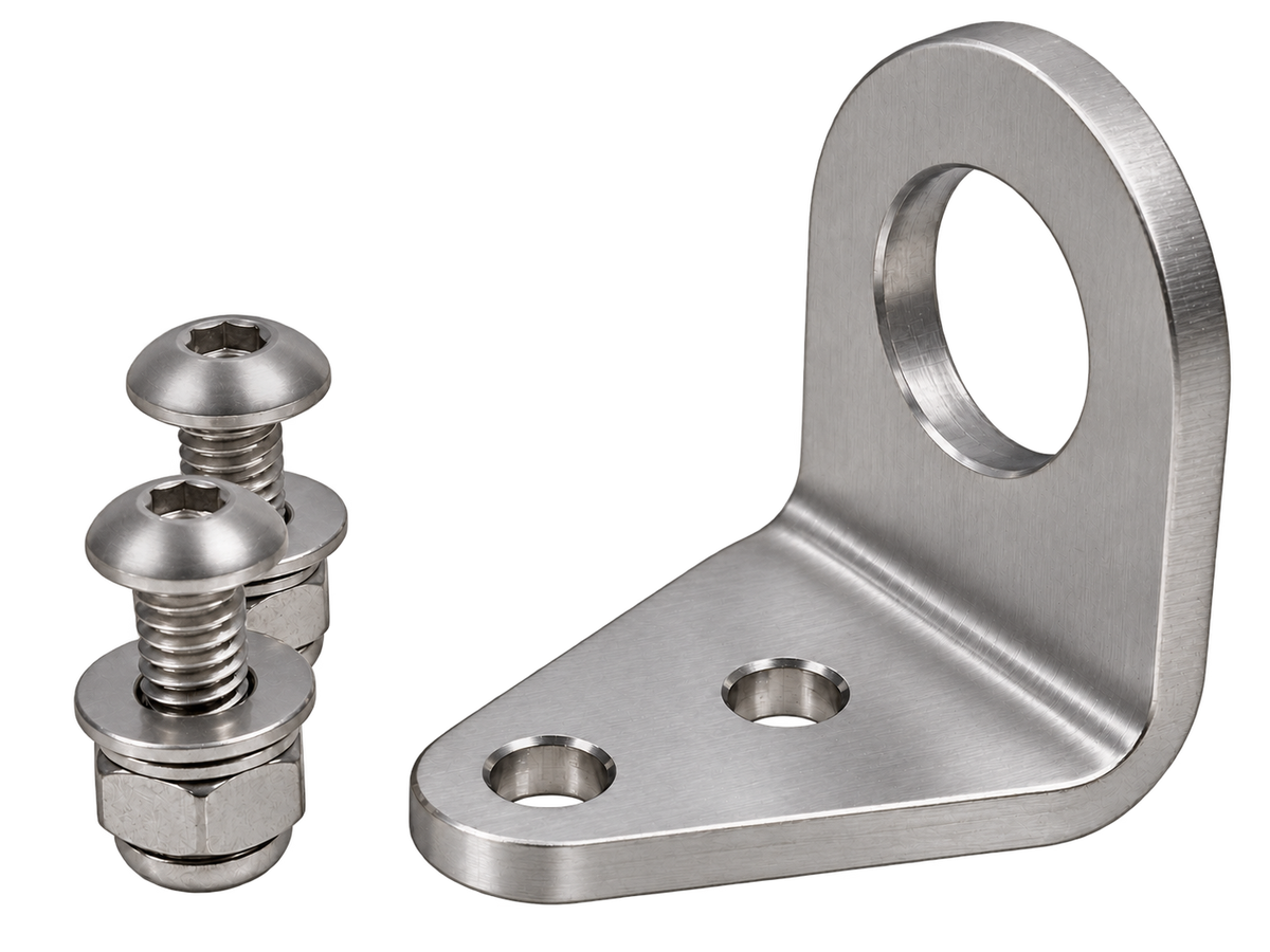-3 AN Bulkhead Tab Vertical (Stainless Steel)