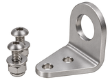-3 AN Bulkhead Tab Vertical (Stainless Steel)