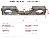 63-72 Chevy & GMC C10 Carrier Bearing Crossmember (Bolt-On)