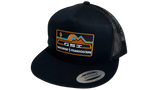 GSI Snapback Hat | Black / Black Mesh | Copper Patch
