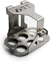A steel lightweight Optima battery mount tray made by GSI 