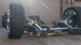 GSImfab 1973 - 1991 Chevy C30 Air Ride Dually Chassis Front Close Angle