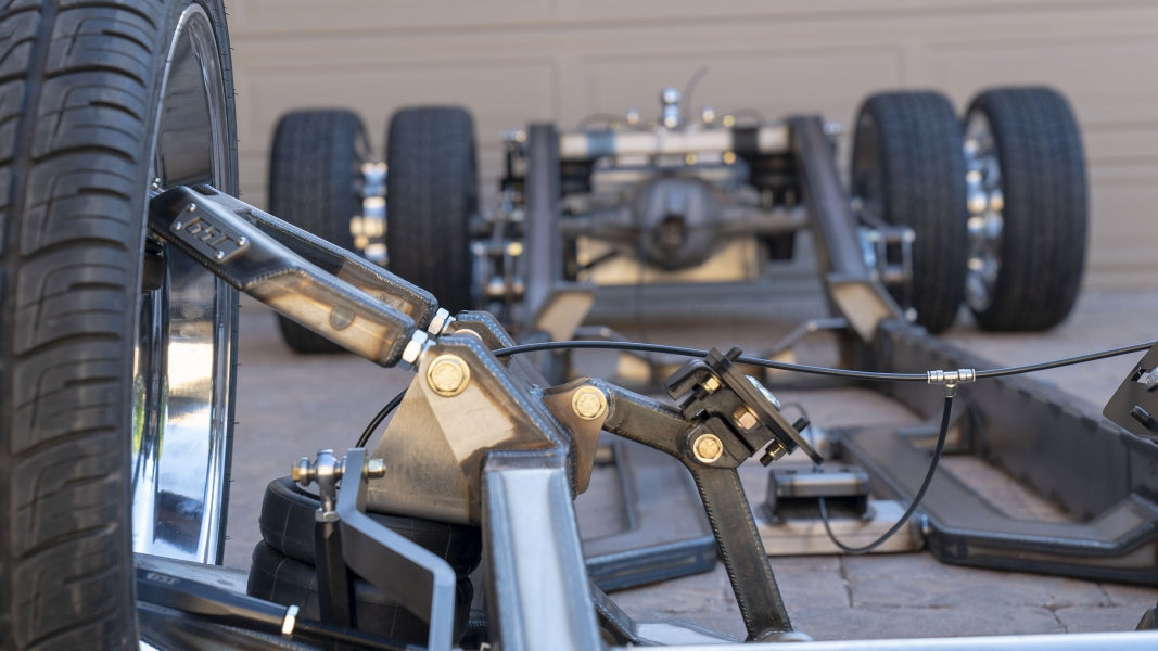 GSImfab 1973 - 1991 Chevy C30 Air Ride Dually Chassis Front Control Arms & Engine Mounts and Perches
