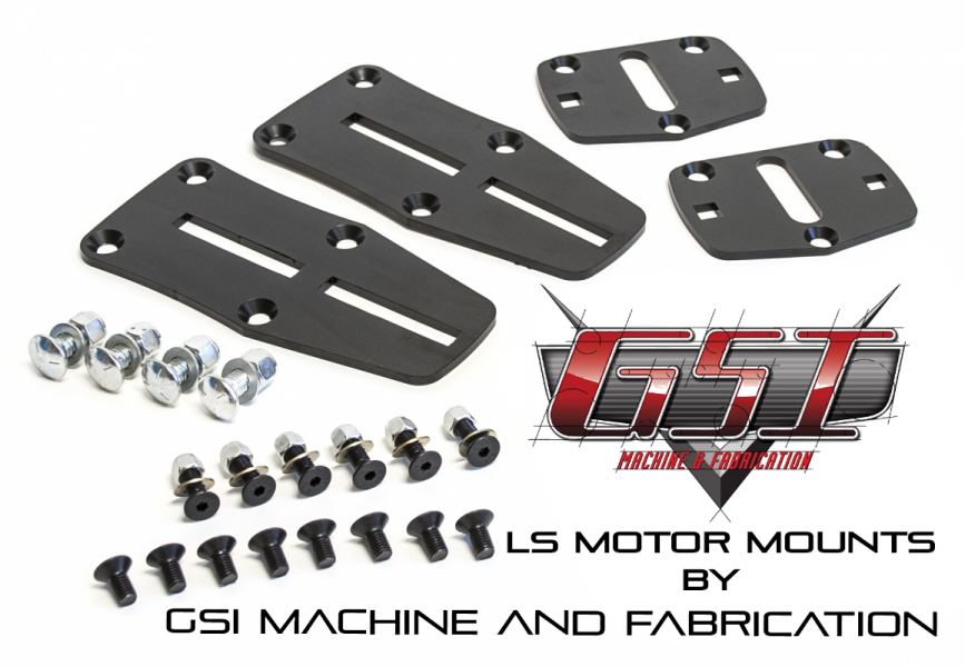 Ls Computer Mount Engine Bay LS Engine Motor Mounts | GSI – GSI Machine and Fabrication