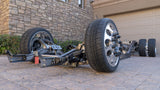 GSImfab 1973 - 1991 Chevy C30 Air Ride Dually Chassis Front Angle Aired Out