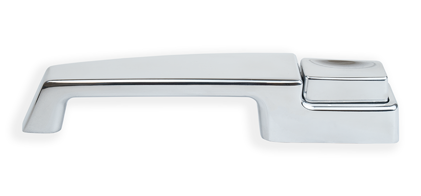 67-72 Billet Door Handles, Polished Finish, Smooth Detail