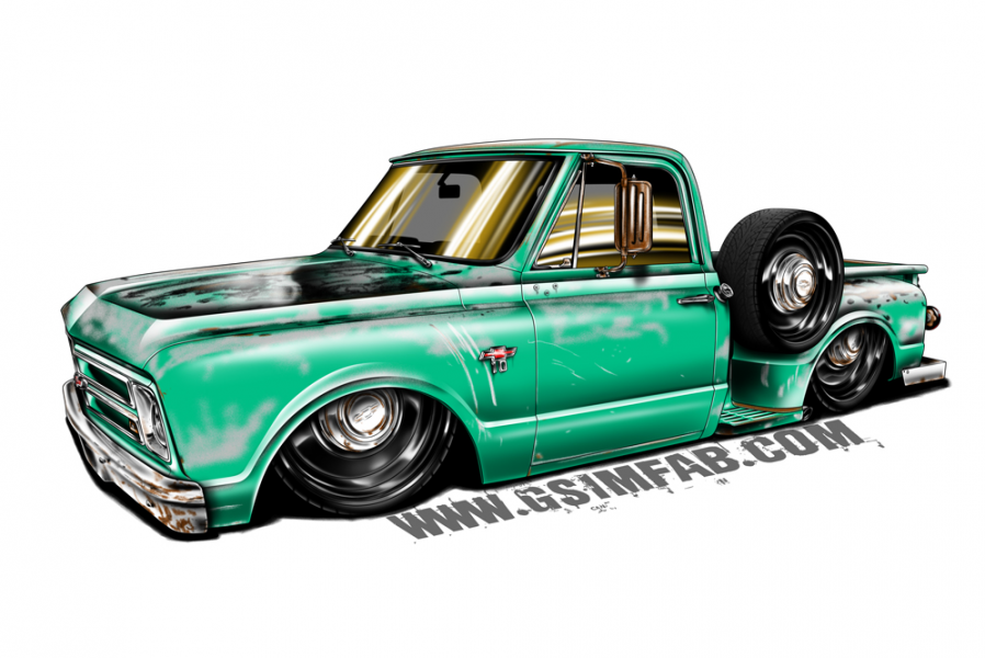 C10 STEPSIDE Patina Decal