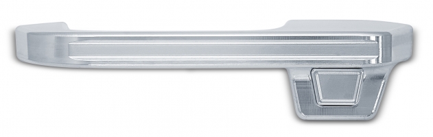 73-87 Billet Door Handles, Raw Finish, Groove Detail